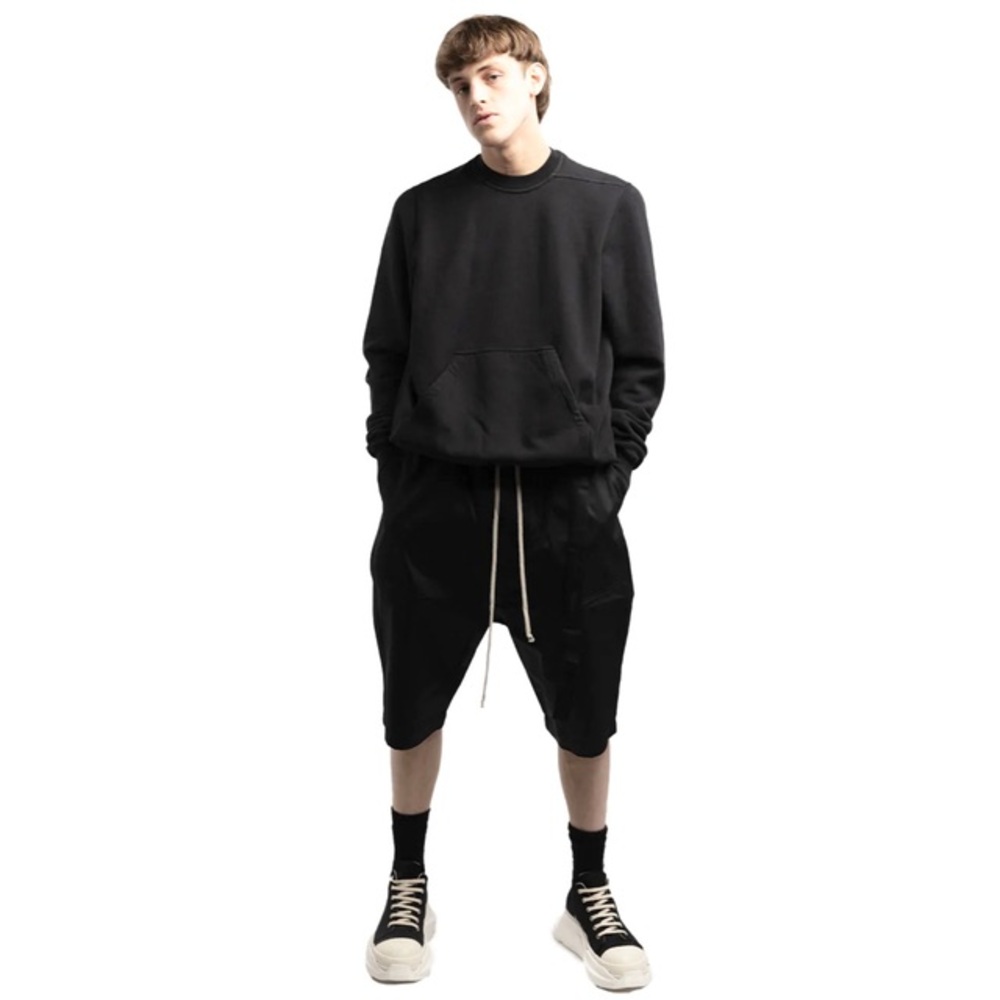 Rick Owens granbury crew sweatshirt long sleeve black DU01B7283 SIZE M NWT